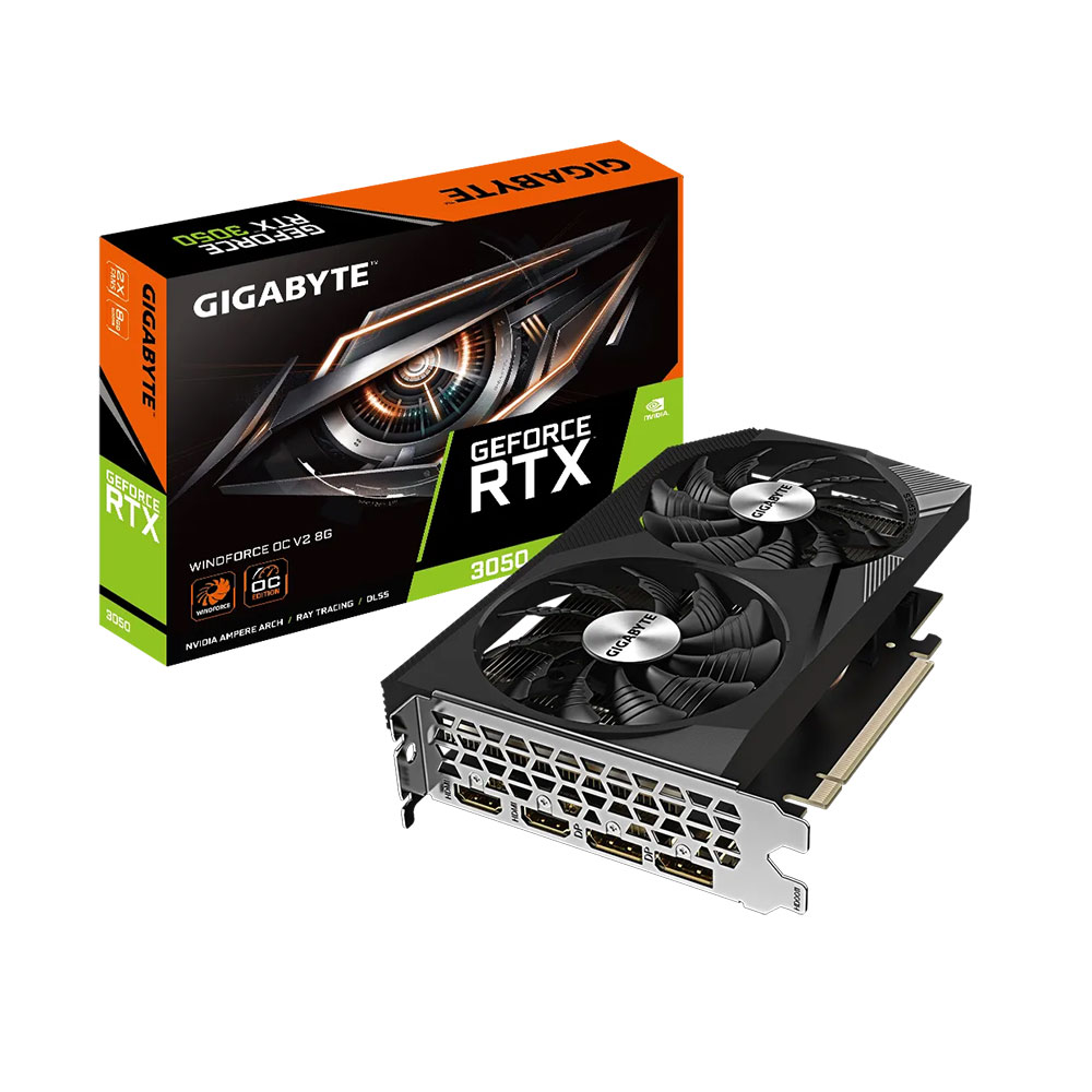 VGA Gigabyte GeForce RTX 3050 WINDFORCE OC V2 8GB